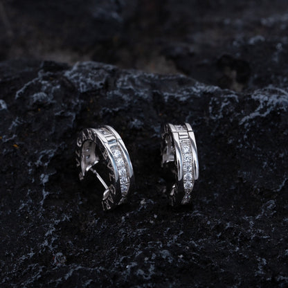 [GALE]ZERO 1 MINI SILVER DIAMOND EARRINGS