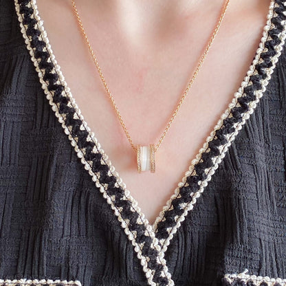 [GALE]ZERO 1 DIAMOND CERAMIC NECKLACE