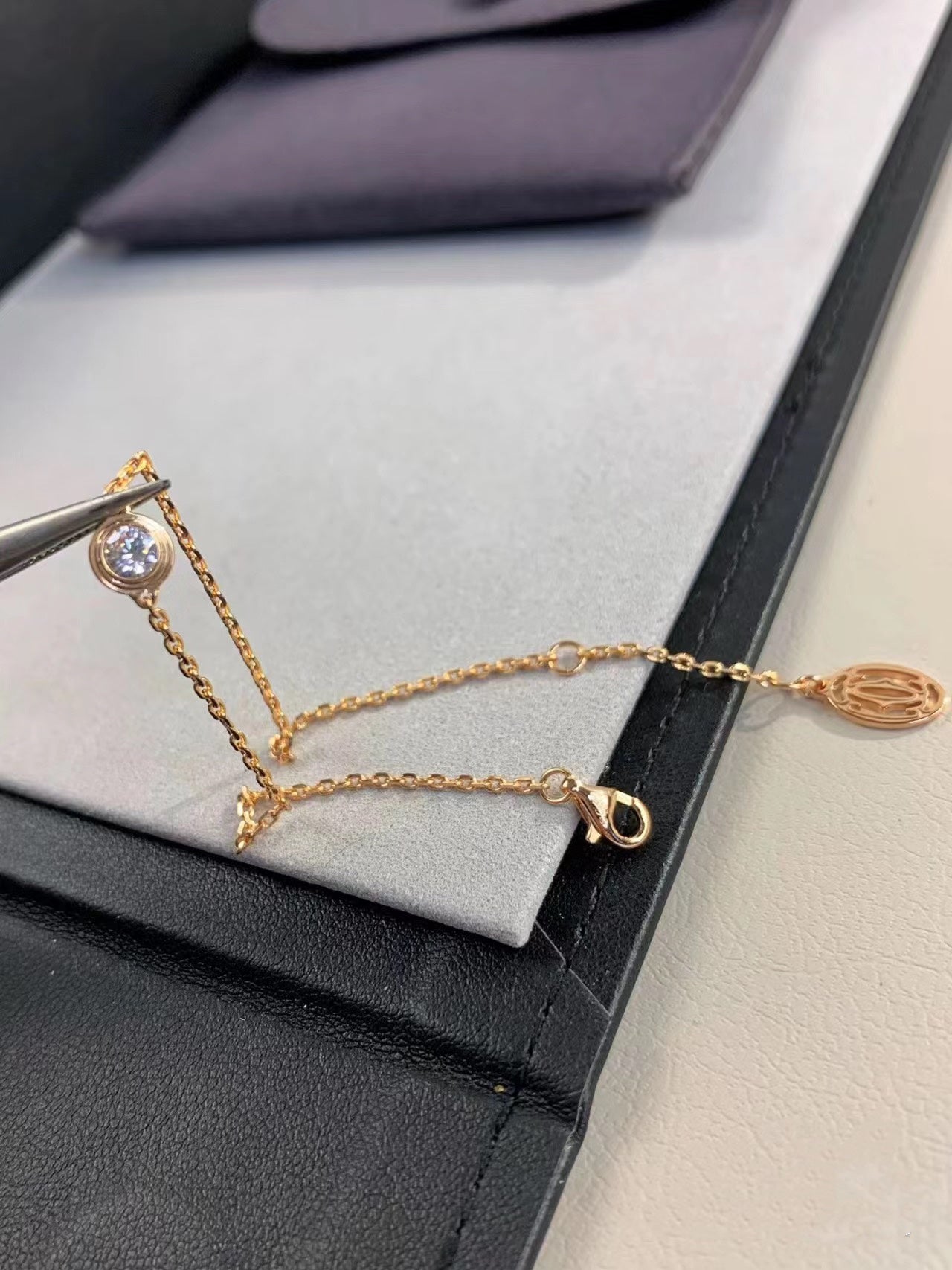 [GALE]DAMOUR DIAMOND LINK BRACELET