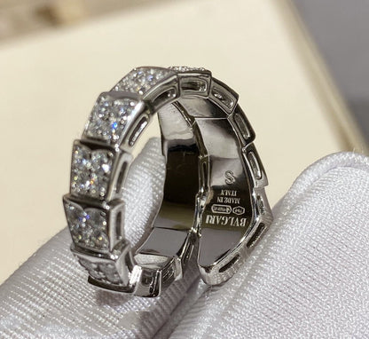 [GALE]SERPENTI RING SILVER DIAMOND PAVED