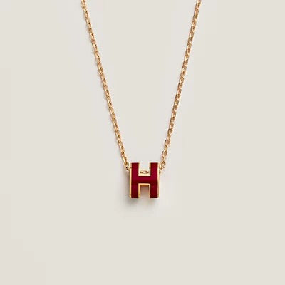 [NOVO]HM CLIC ROTE EMAILLE-GOLD-KETTE