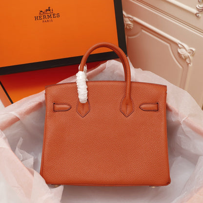 HM BIRKIN BAG 35 FIRE TOGO GOLD HARDWARE