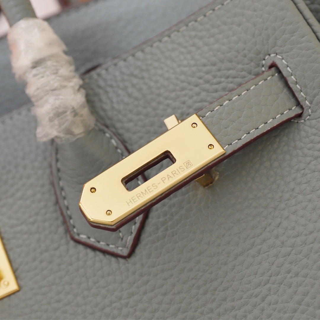 HM BIRKIN BAG 30 TEMPERED GRAY TOGO GOLD HARDWARE