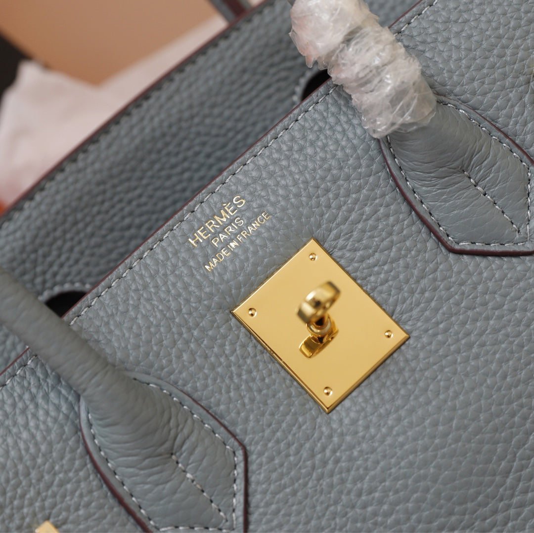HM BIRKIN BAG 30 TEMPERED GRAY TOGO GOLD HARDWARE