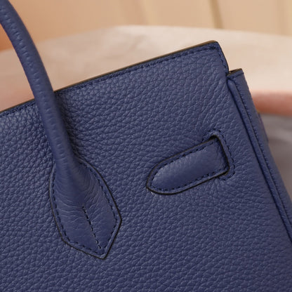 HM BIRKIN BAG 35 NAVY TOGO GOLD HARDWARE