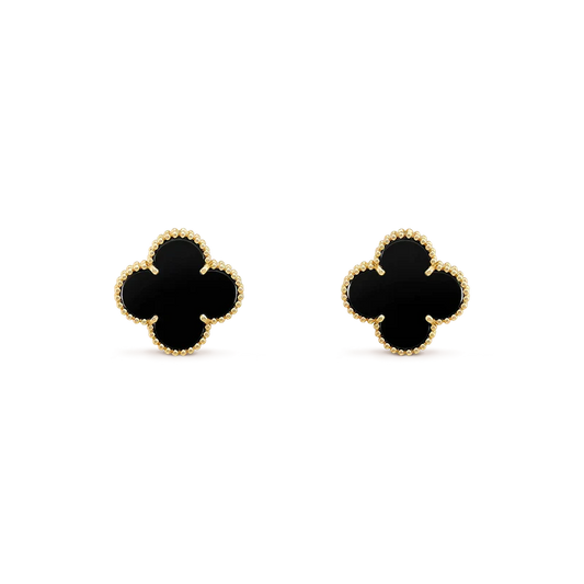 [NOVO]CLOVER MEDIUM 1 MOTIFS ONYX-OHRSTÜCKE