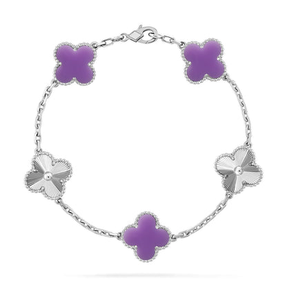 [GALE]CLOVER 5 MOTIF LIGHT PURPLE BRACELET COLLECTION