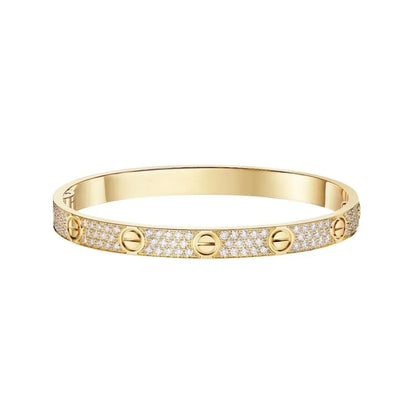 [GALE] LOVE & JUSTE & Blue Veins Clover 5-Motif Diamond Bracelet Stack Set