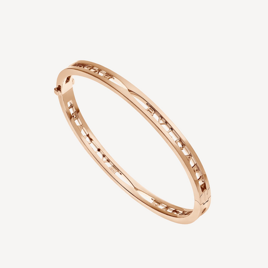 [GALE]ZERO 1 SPIRAL LOGO PINK GOLD BRACELET