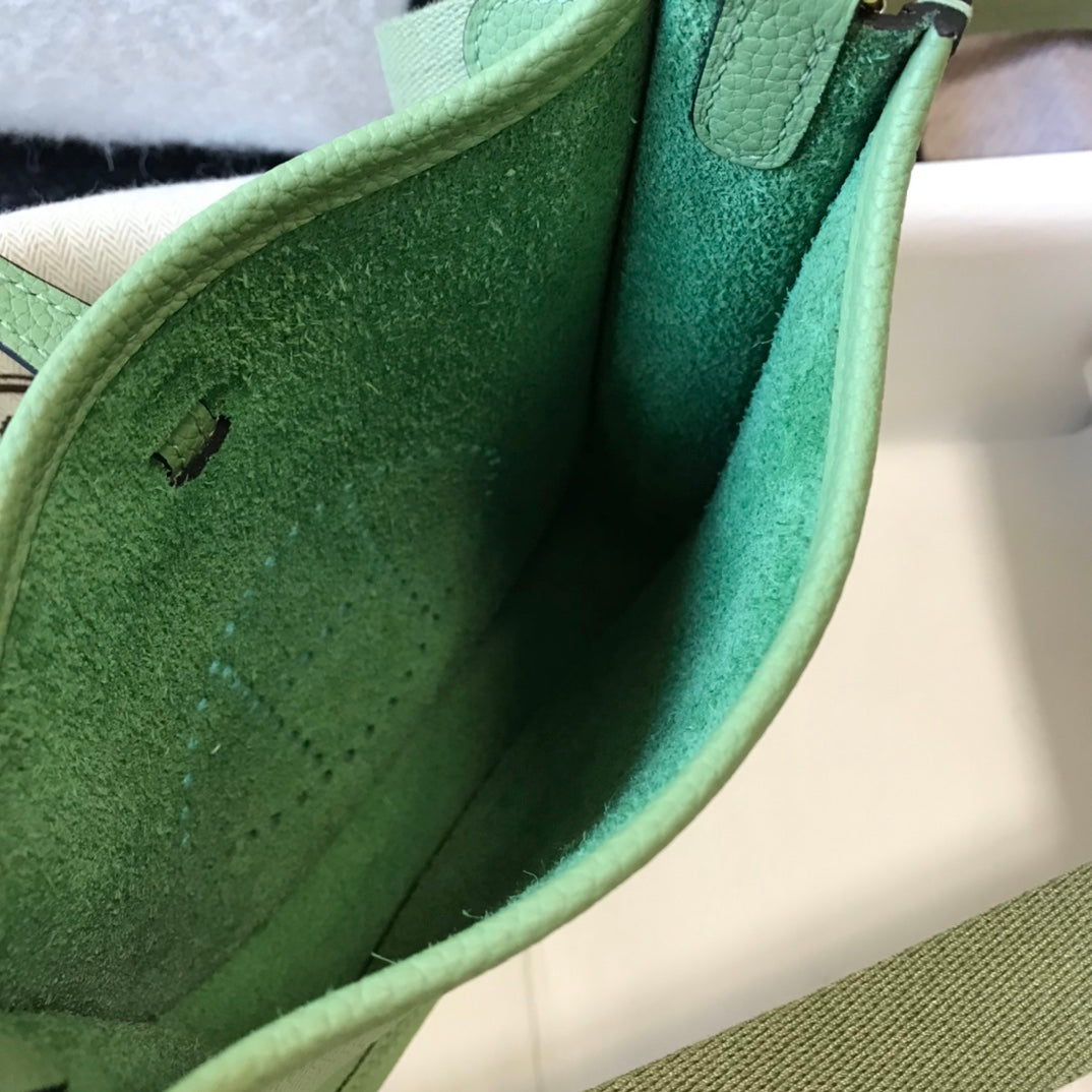 Mini Evelyne 18cm Green Togo Ghw