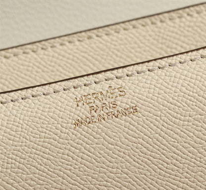 HM CONSTANCE BAGS 22 CREAM EPSOM GOLD HARDWARE