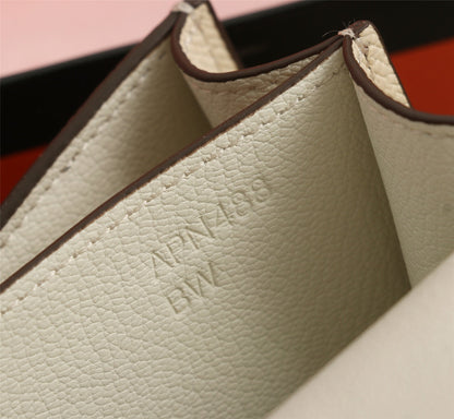 HM CONSTANCE BAGS 22 CREAM EPSOM GOLD HARDWARE