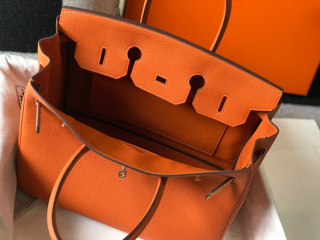 HM BIRKIN 35CM BAG ORANGE TOGO GOLD HARDWARE