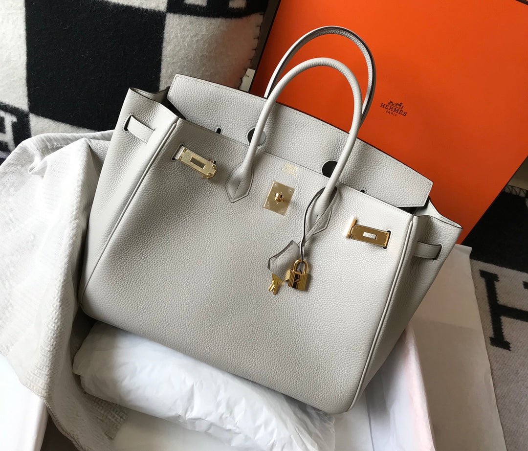 HM BIRKIN 35CM BAG CREAM TOGO GOLD HARDWARE