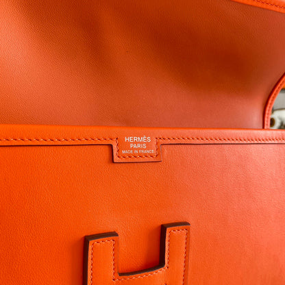HM Jige 29 Orange Swift Calfskin 229027