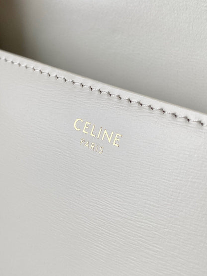 20 CHAIN EMBOSSED ARMPIT BAG WHITE CALFSKIN