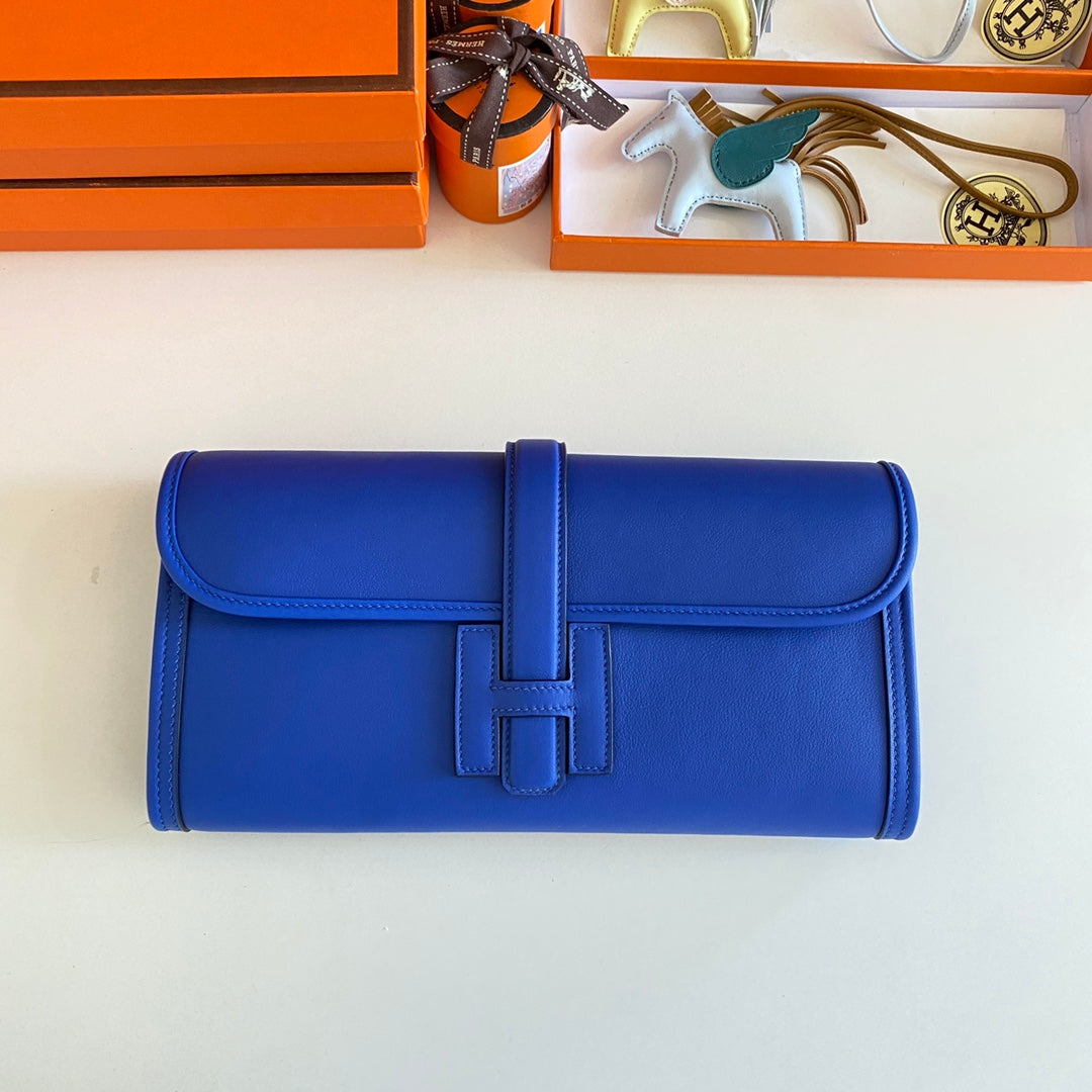 HM Jige 29 Cobalt Blue Swift Calfskin 229026