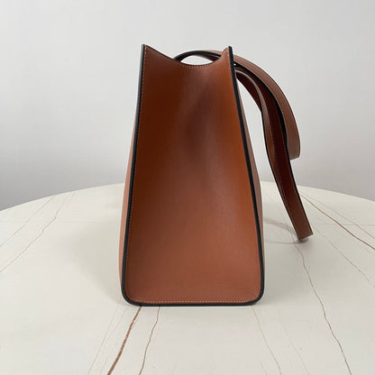 CABAS TRIOMPHE 37 CINNAMON BROWN IN SMOOTH CALFSKIN