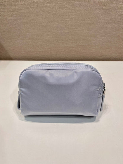 PRA CLUTCH 12 IN LIGHT GREY RE-NYLON