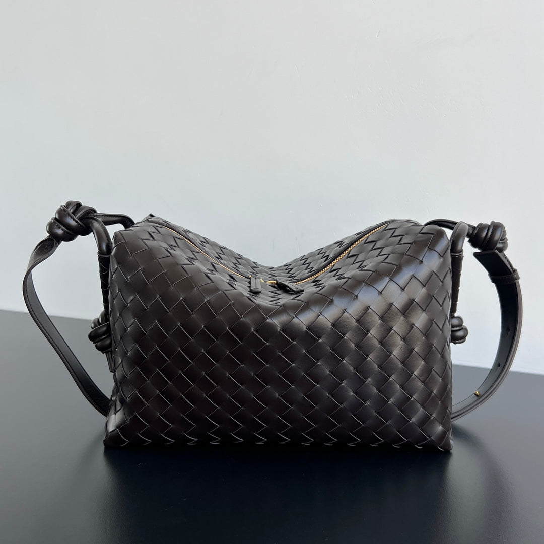 BV Loop Weekender 38cm Chocolate Calfskin