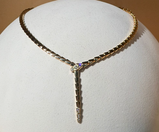 [GALE]HAUTE COUTURE GOLD SERPENTI NECKLACE-N