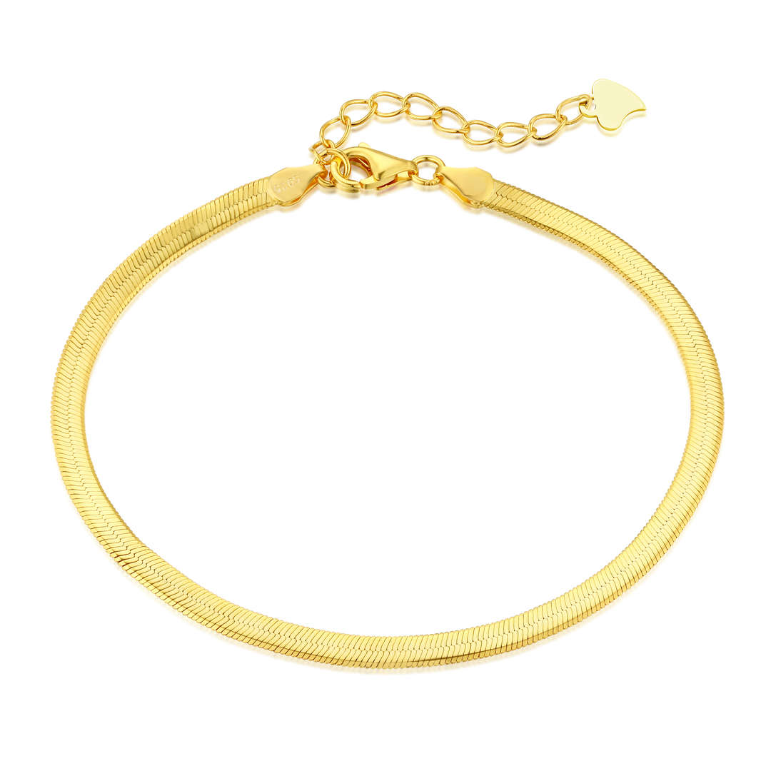 [NOVO]フラットスネークボーンチェーンブレードネックレス