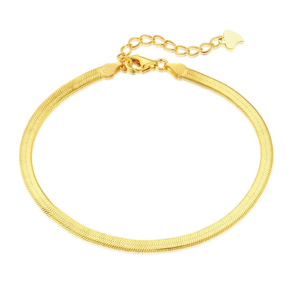 [NOVO]フラットスネークボーンチェーンブレードネックレス