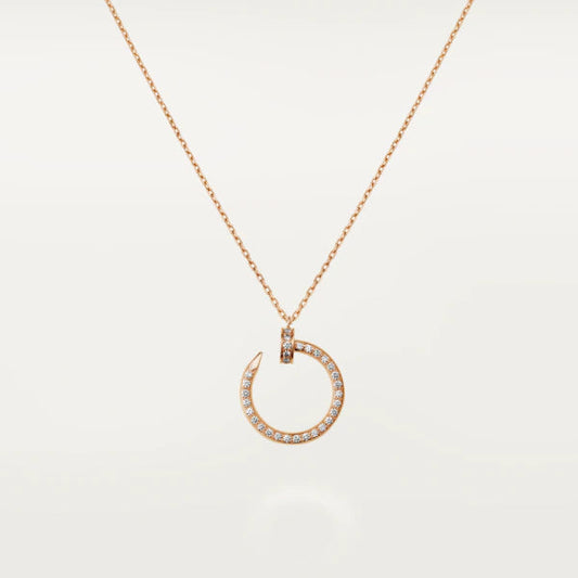 [NOVO]JUSTE HALSKETTE ROSA GOLD DIAMANTEN 