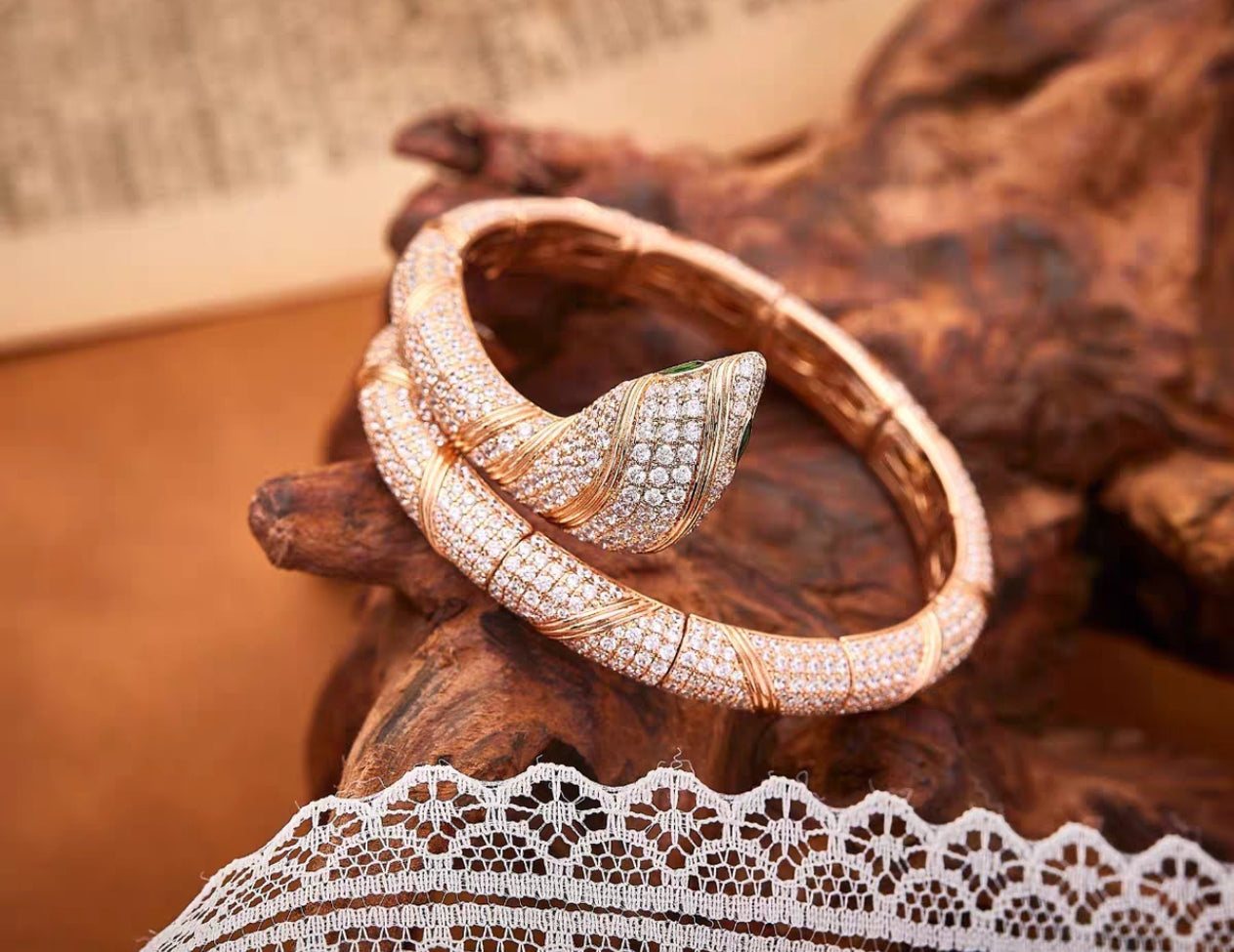 [GALE]HAUTE COUTURE GOLD SERPENTI BRACELET