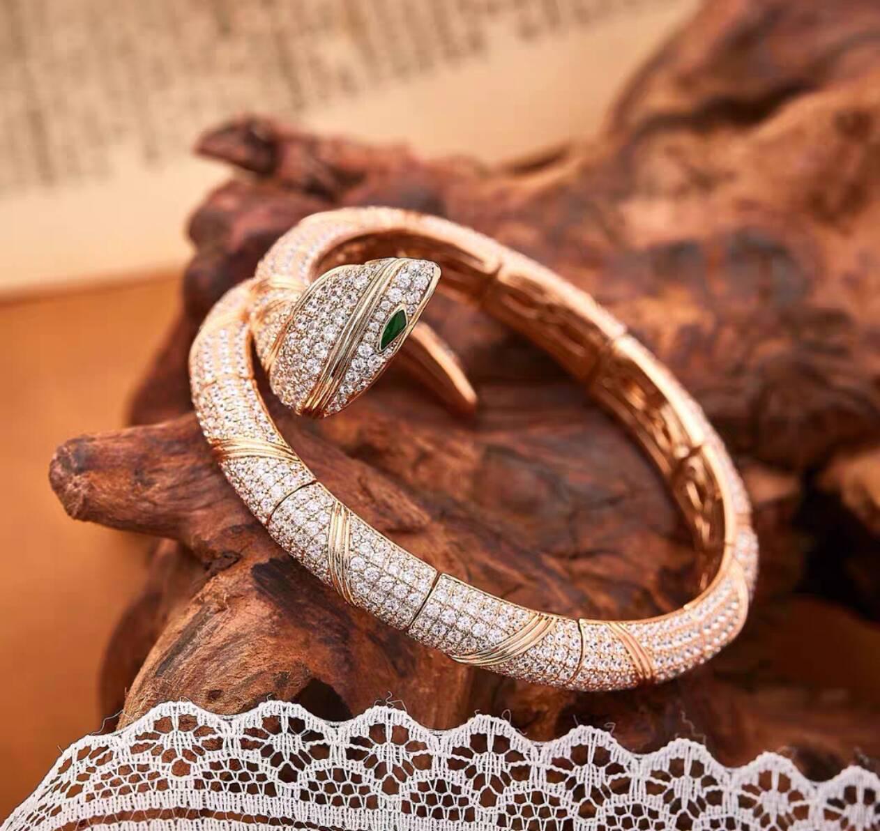 [GALE]HAUTE COUTURE GOLD SERPENTI BRACELET