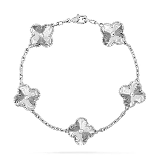 [NOVO]CLOVER SILBER 5 MOTIVES ARMBAND 