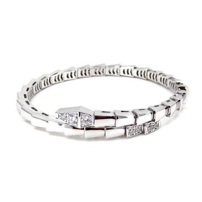 [GALE]SERPENTI BRACELET DIAMONDS SILVER