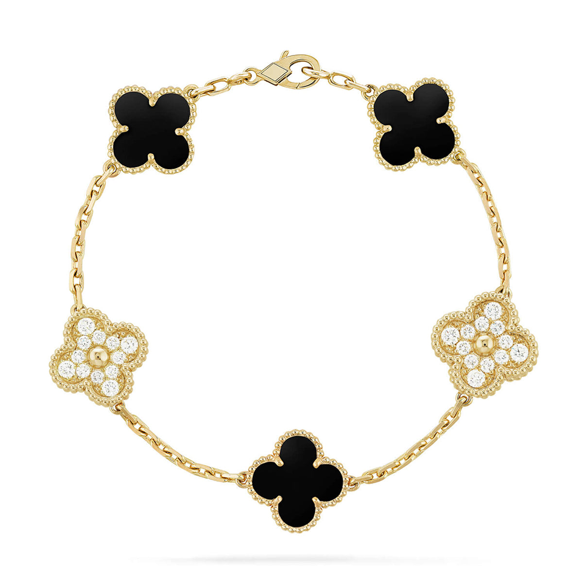 [GALE]Clover 5 Motifs  Duo Bracelet Stack Set