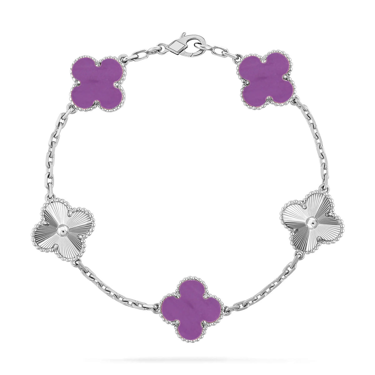[GALE] CLOVER 5 MOTIF VIOLET BRACELET COLLECTION