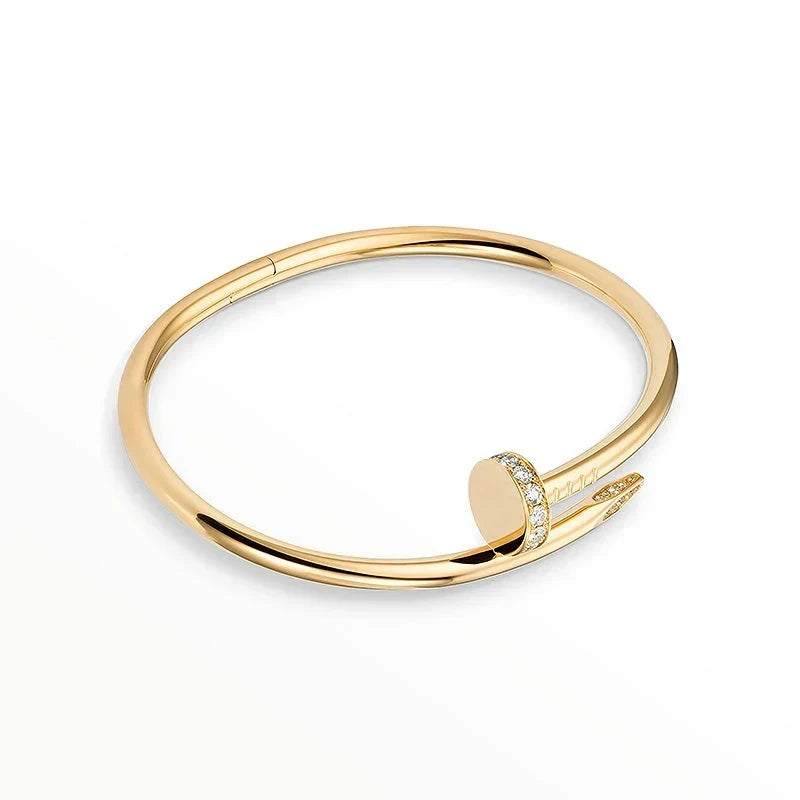 [GALE] Clover & Love & Juste 3-Piece Gold Bracelet Stack Set