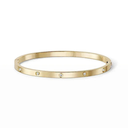 [GALE] JUSTE Diamond & LOVE Diamond Bracelet Stack Set