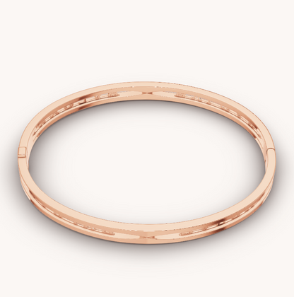 [GALE]ZERO 1 SPIRAL LOGO PINK GOLD BRACELET