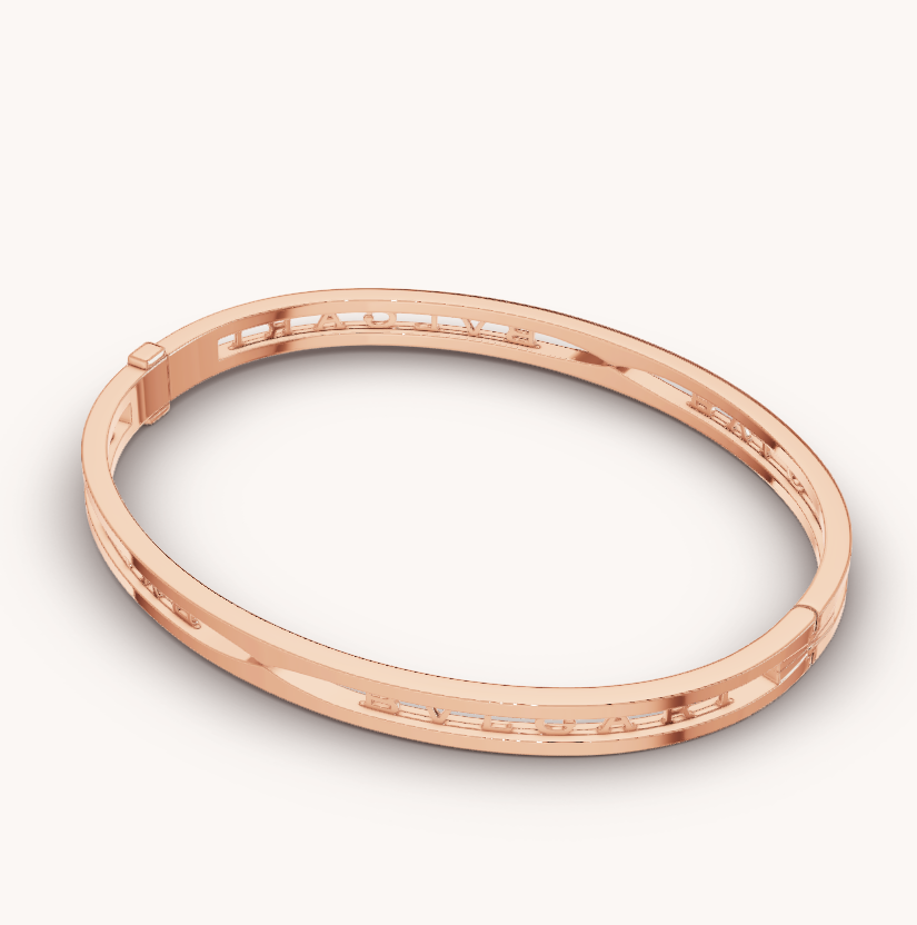 [GALE]ZERO 1 SPIRAL LOGO PINK GOLD BRACELET
