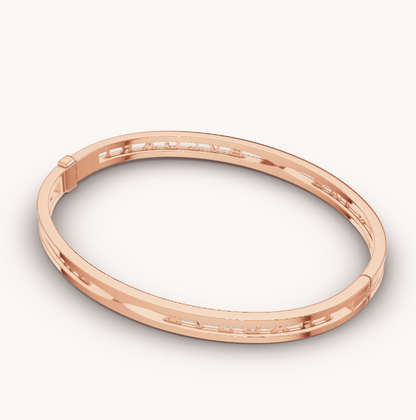 [GALE]ZERO 1 SPIRAL LOGO PINK GOLD BRACELET