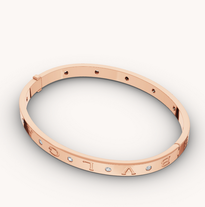 [GALE]ZERO 1 PINK GOLD 12 DIAMONDS BRACELET