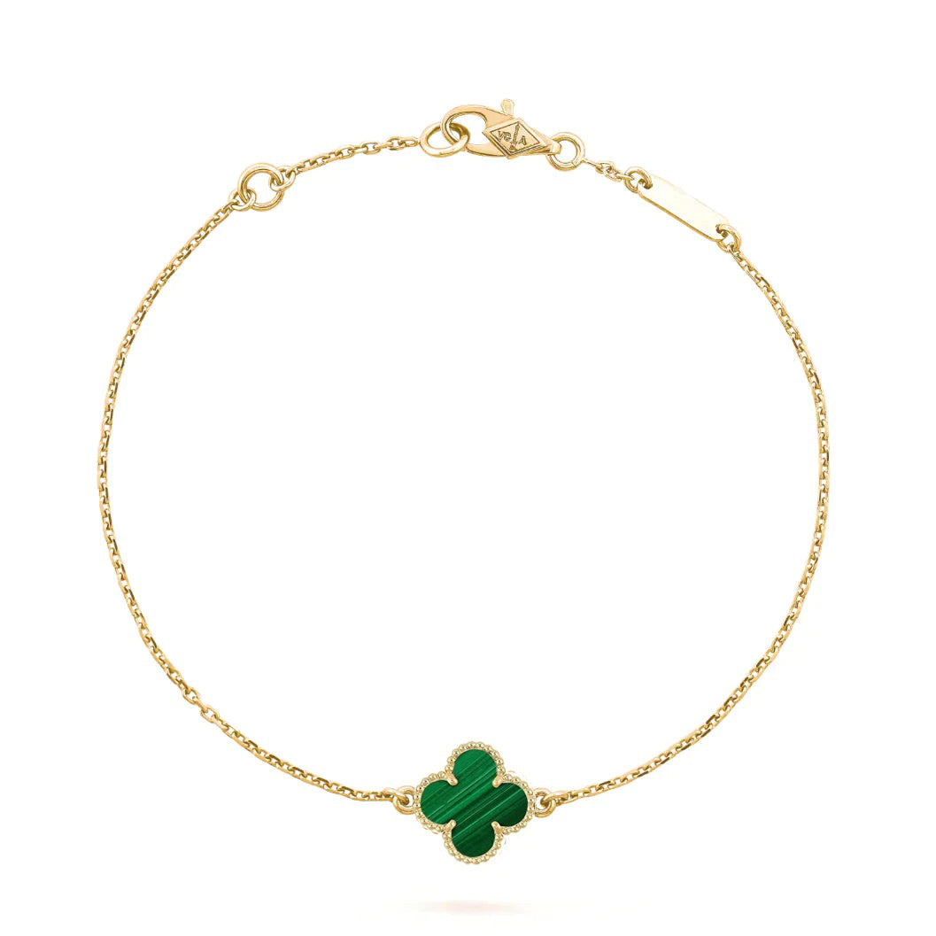 [GALE]CLOVER BRACELET MALACHITE 1 MOTIF