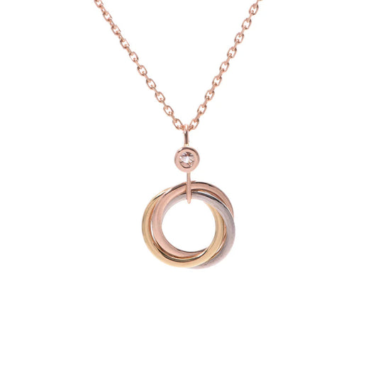 [NOVO]TRINITY SILBER GOLD ROSA GOLD KETTE
