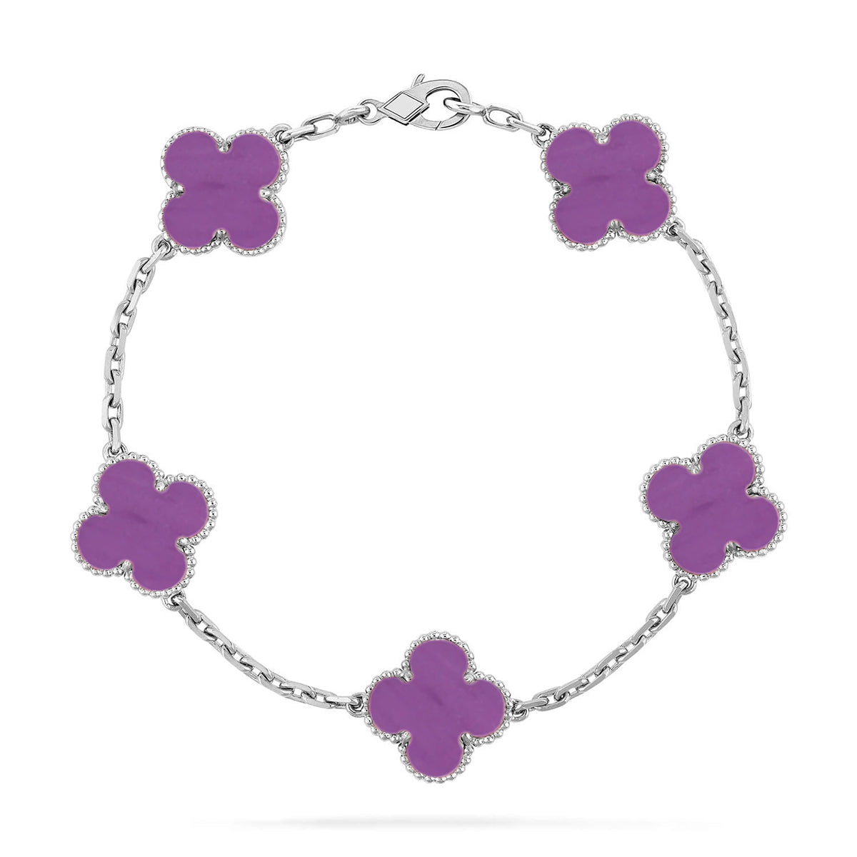[GALE] CLOVER 5 MOTIF VIOLET BRACELET COLLECTION