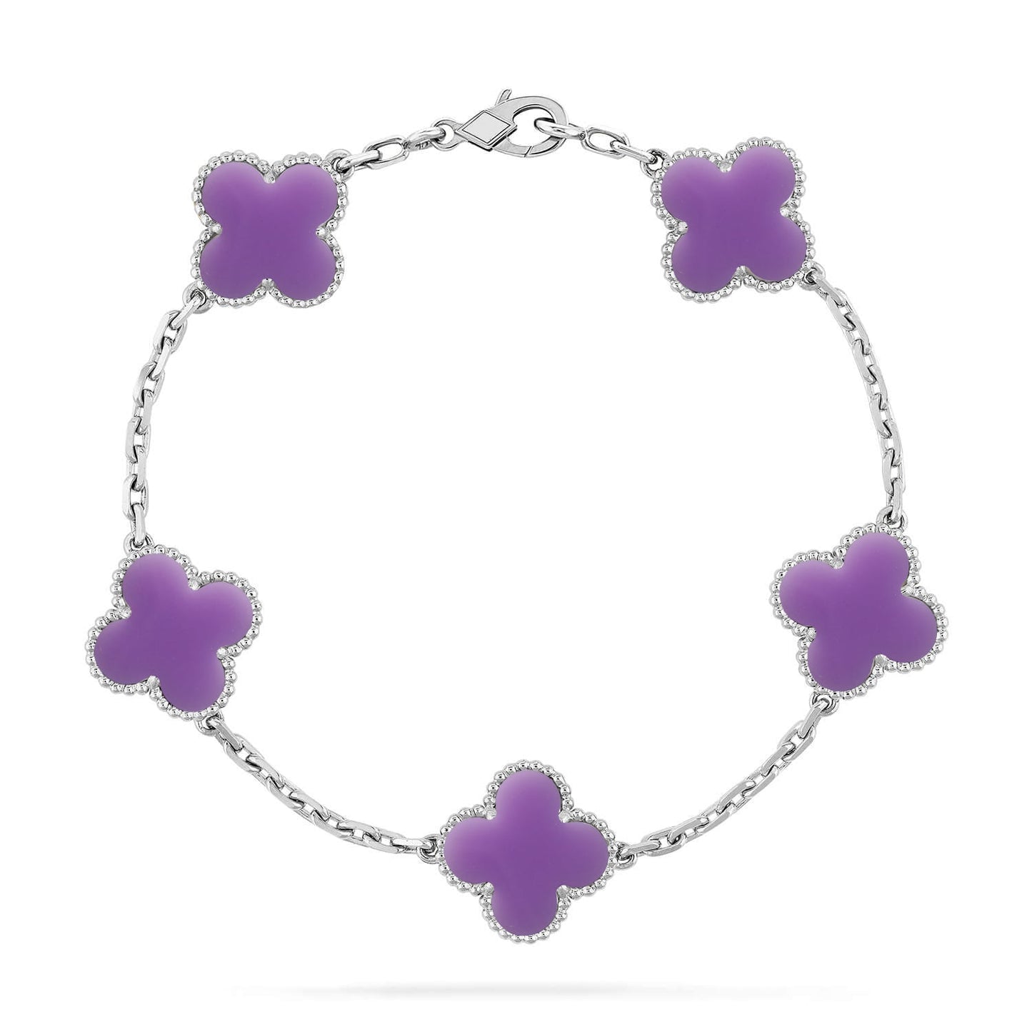 [GALE]CLOVER 5 MOTIF LIGHT PURPLE BRACELET COLLECTION