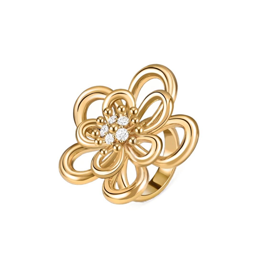 [GALE JURI] FLOWERLACE RING 5 DIAMONDS