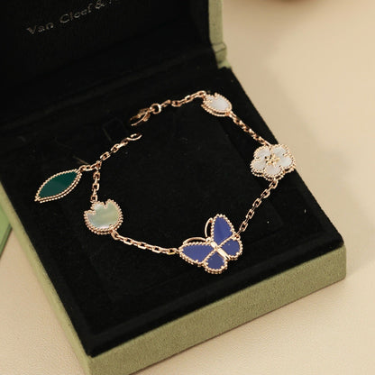 [GALE] Lucky Spring Butterfly 5-Motif & LOVE Unlimited Bracelet Stack Set