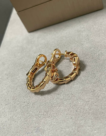 [GALE]SERPENTI EARRINGS HALF DIAMOND