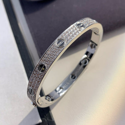 [GALE]LOVE BRACELET 6.1MM DIAMOND-PAVED CERAMIC