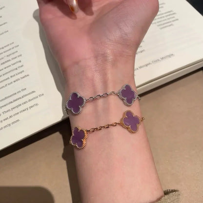 [GALE] CLOVER 5 MOTIF VIOLET BRACELET COLLECTION