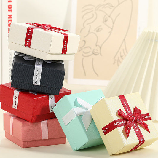 SCHLEIFENKNOT-SCHMUCKSCHACHTEL GESCHENKBOX (OHNE LOGO)